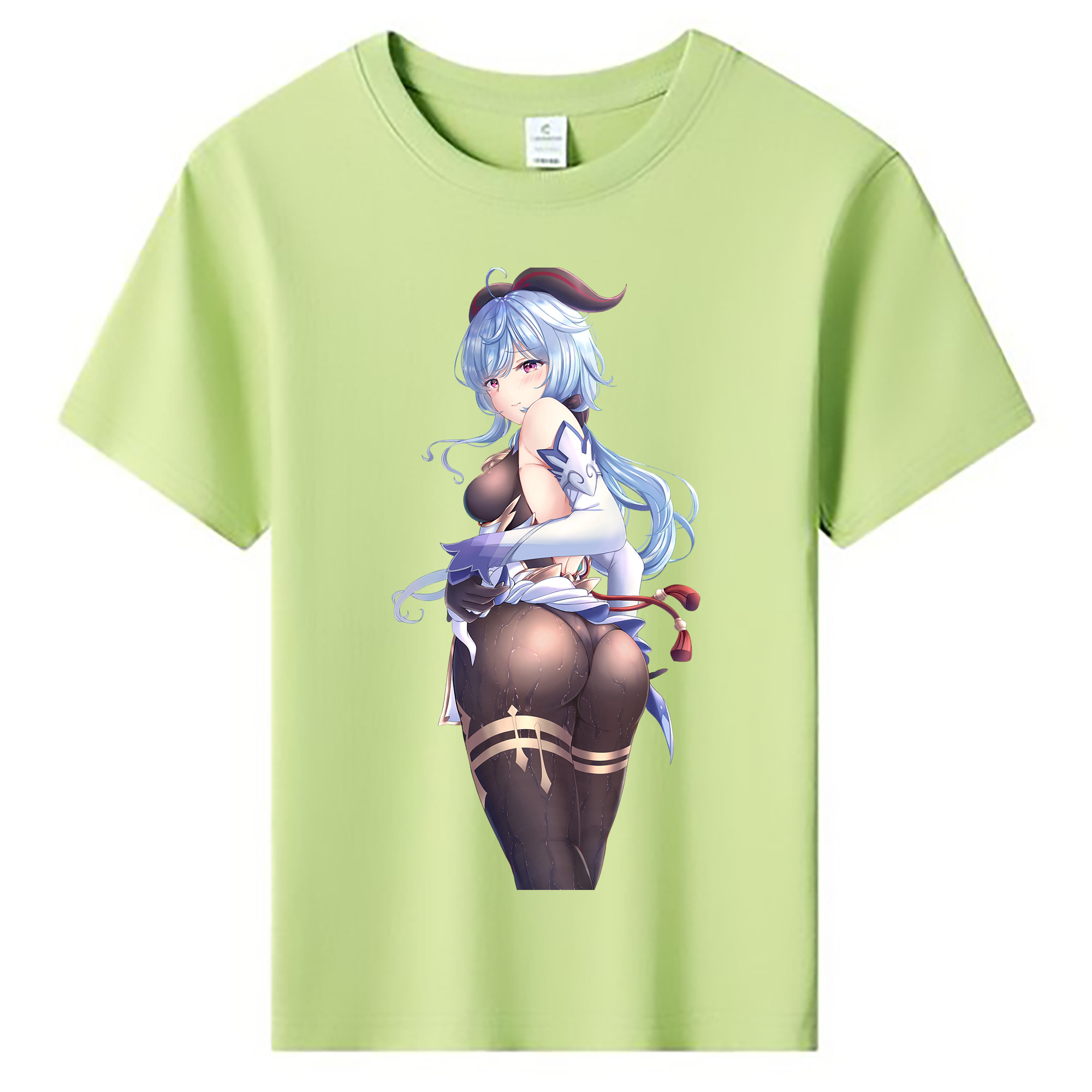 げんし神 甘雨 かんう genshin Ganyu 綿100％キッズTシャツ（フロントプリント）